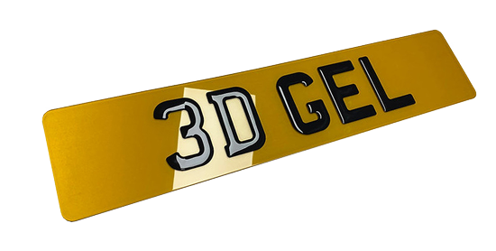 3D Gel Number Plates